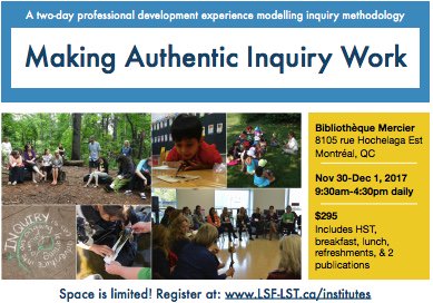 chantal_koala's tweet image. Opportunité de formation à MTL en #apprentissageparenquête goo.gl/Uuj8Q5 avec @LSF_LST et @NaturlCuriosity