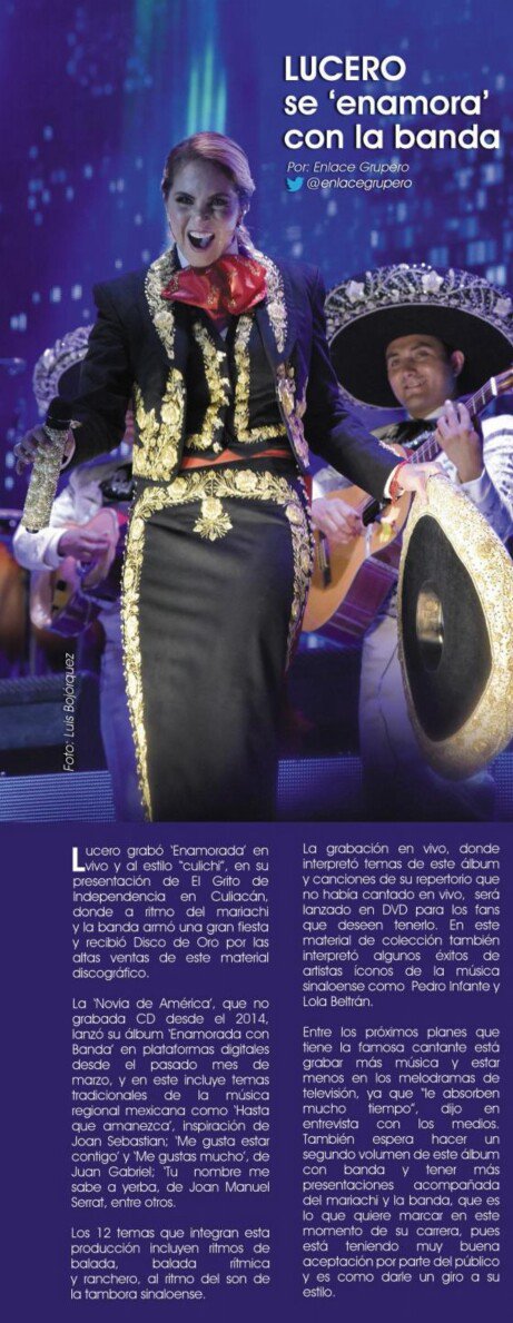afrontame's tweet photo. .@EnlaceGrupero: @LuceroMexico se enamoró con la banda en nuestra #edicion24 Chécala aquí: https://t.co/Yfs94oNkcj https://t.co/5bVxmuH8D2