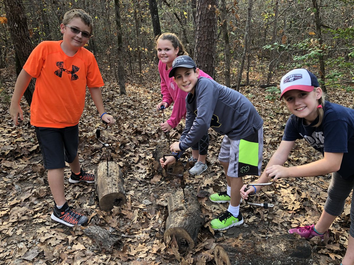 Candle making and cutting wood for our homestead <a href="/5thGradeBennett/">5th Grade Bears</a> @MsBrownTeach5 #bearshine