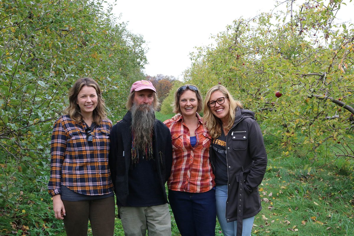 Field trip! Some of our crew traveled across the country to visit <a href="/ScottFarmVT/">Scott Farm Orchard</a> in Dummerston, VT, one of our East Coast #HeirloomApple suppliers. Thanks, Zeke, for showing us around your beautiful farm. Video coming soon. #BehindTheScenes