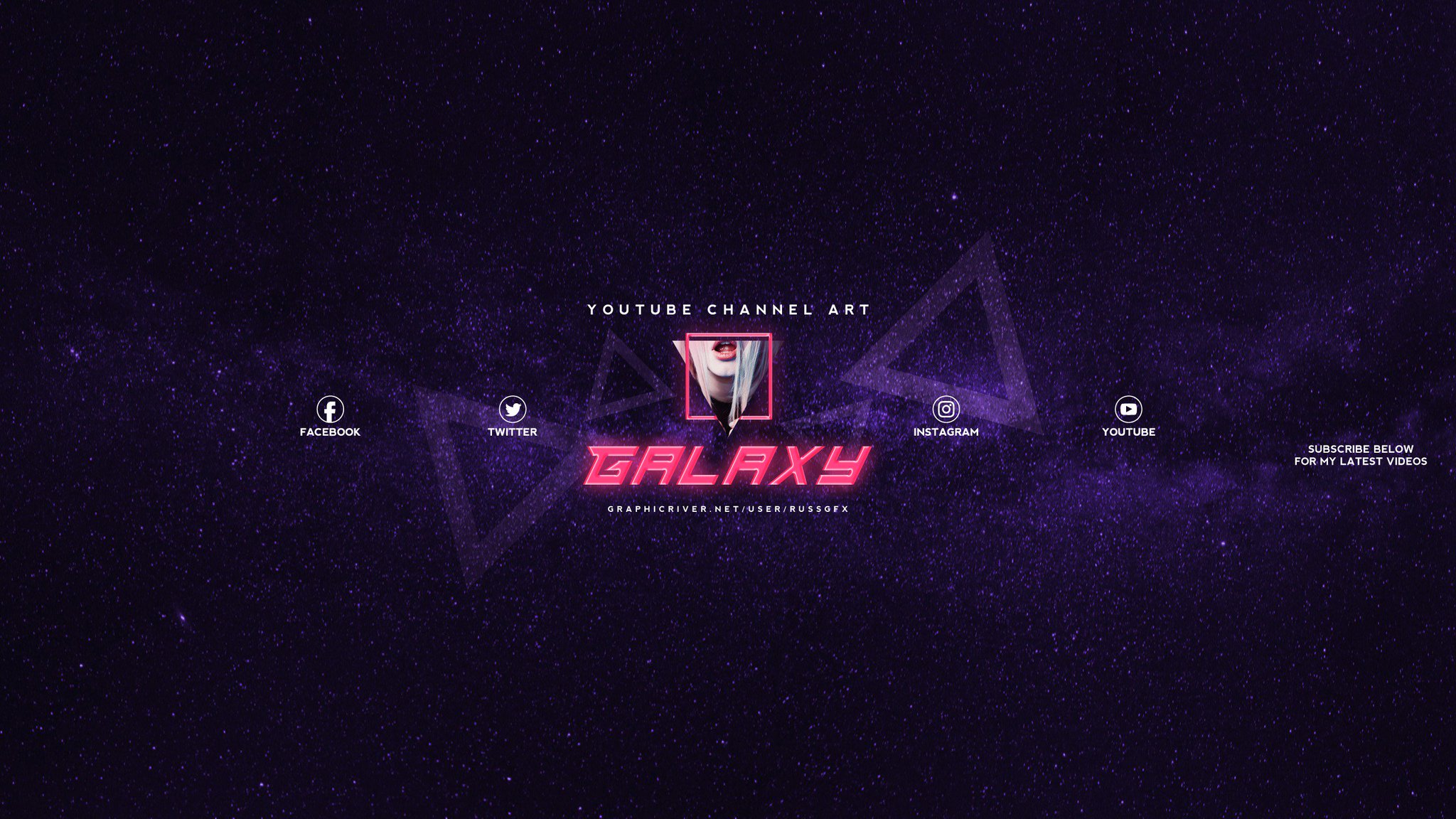 Russgfx On Twitter 3 Galaxy Youtube Channel Art Banners Psd