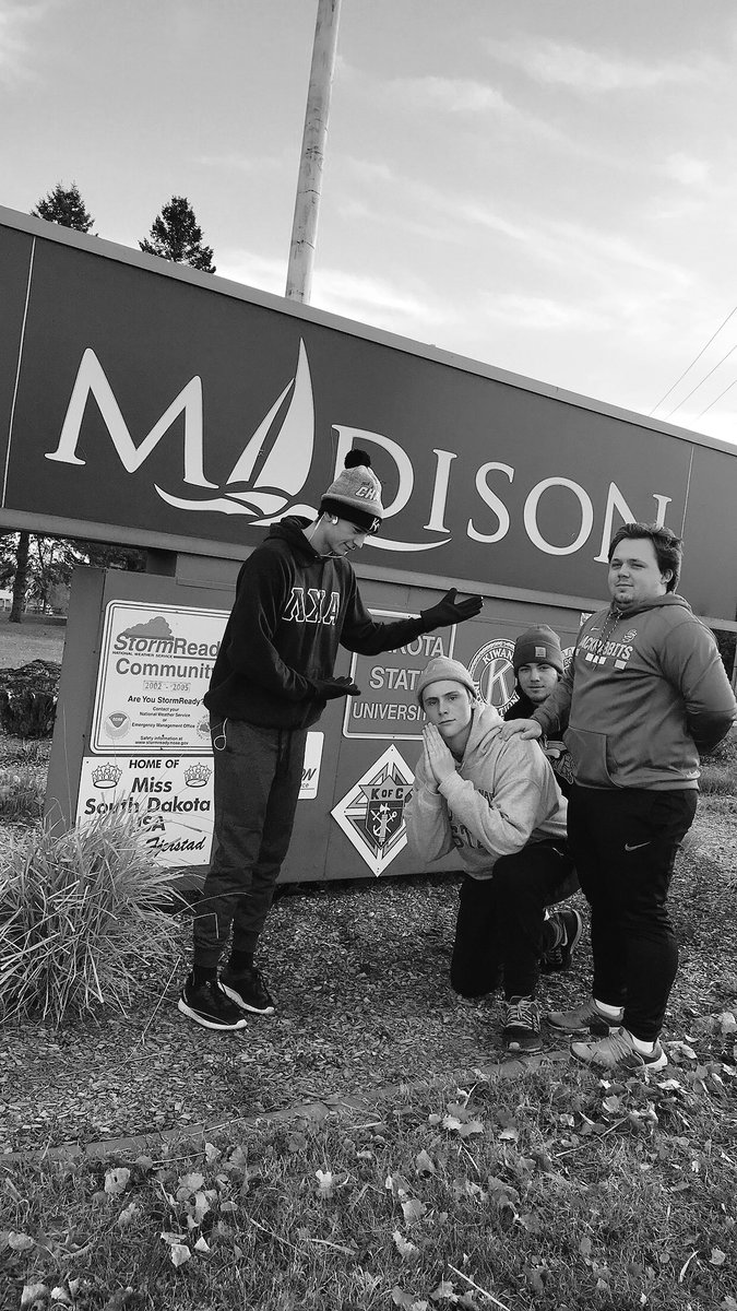 Day 2, stopping through Madison making our way toward <a href="/LambdaChiAtUSD/">Lambda Chi at USD</a> <a href="/sdcorn/">South Dakota Corn</a> <a href="/FeedingSD/">Feeding South Dakota</a> <a href="/GoJacksSDSU/">South Dakota State Jackrabbits</a>