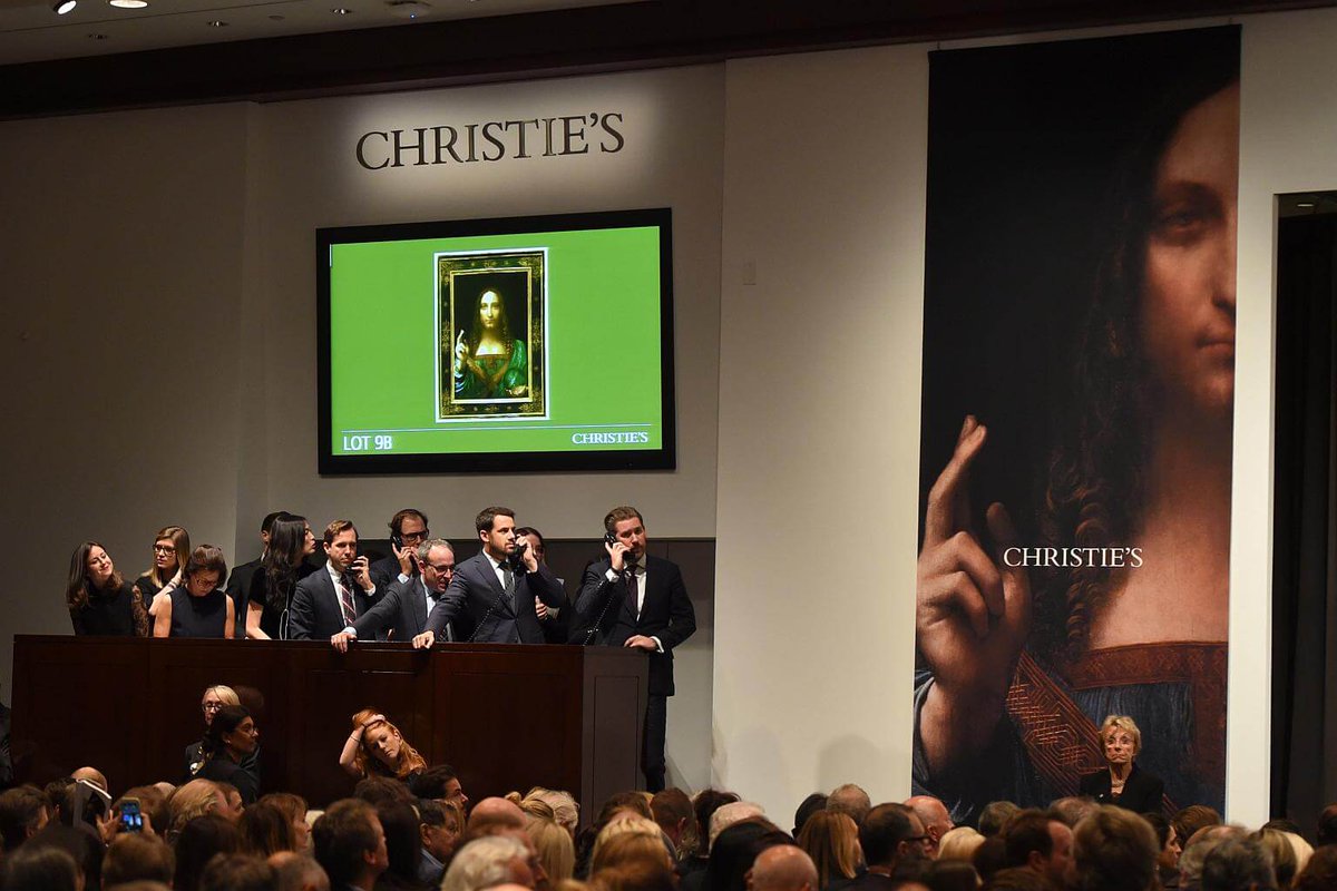 Todo_Lujo's tweet photo. #SalvatorMundi by #Leonardo #DaVinci: 450 mill $: récord mundial #subasta #arte / #art #auction world #record @ChristiesInc /+info-> ♕https://t.co/fS0cDYlHkI♕ https://t.co/WKxdax7NQg #LuxuryBlog @Todo_Lujo · #noticias #cultura #lujo · #luxury #culture #news #Christies #auctions https://t.co/XuIJywu0FX