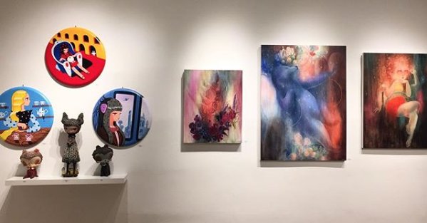 For those who missed Cirque Noir in October, a selection of work from the exhibition is now on view alongside POP TARTS