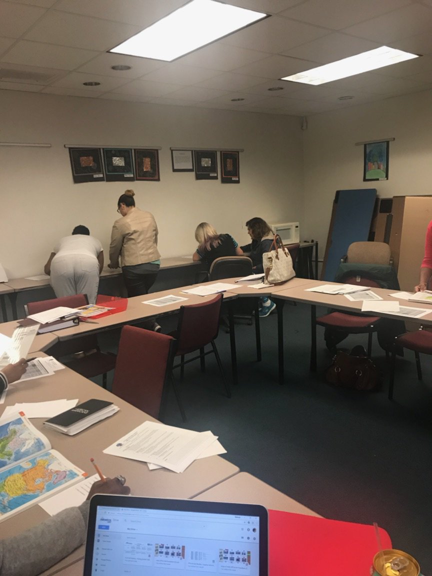 wl2tch's tweet photo. Elementary Lead Teachers learning interactive instruction: The Bump Method. @PortsVASchools @ebracyPPS #PPSLEADS https://t.co/qh0pyZsk3B