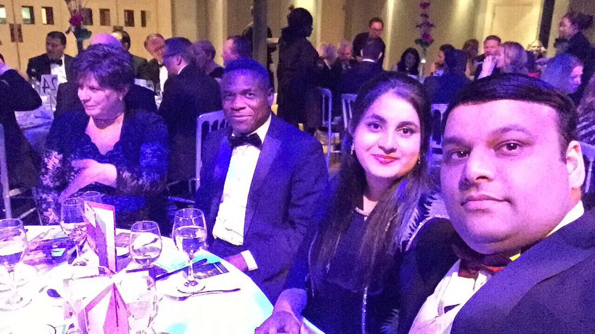 Committee Members Ansar Shaikh (Vice Chair - right) and Melinda Rice (Treasurer - left) supporting the Birmingham Law Society at the annual President’s Dinner.