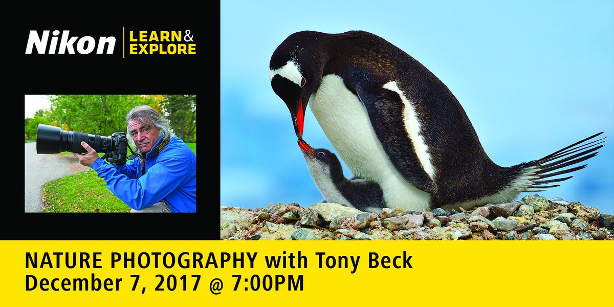 Join us for a night of learning! Nikon Ambassador, Tony Beck, will share a series of simple tips and tricks to help photographers capture the beauty of nature! 
Click the below link to register! It’s free!

tonybecklne.eventbrite.ca