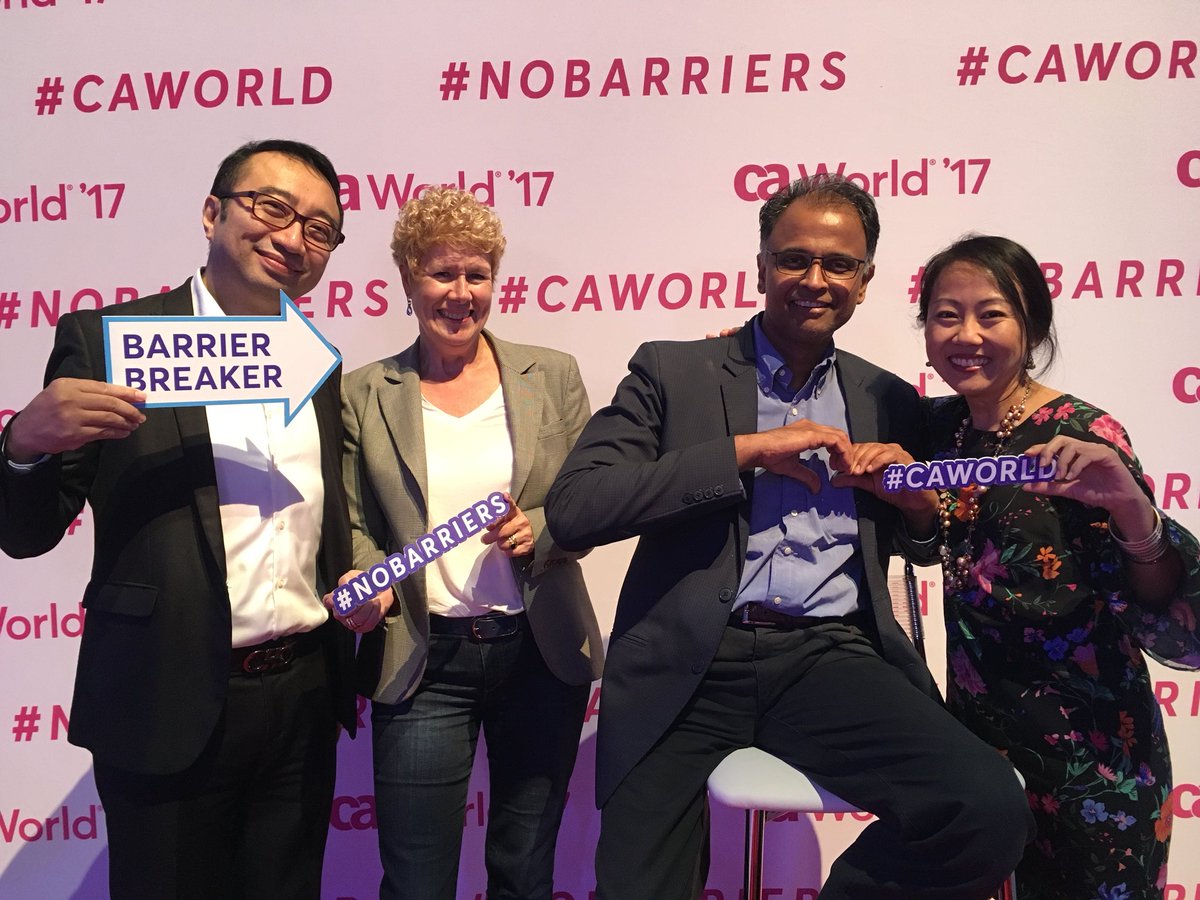 Hanging with my APJ pals at #caworld #nobarriers <a href="/ashvasan/">Ashok Vasan</a> <a href="/martinmackayapj/">Martin Mackay</a> you’re missing from the photo