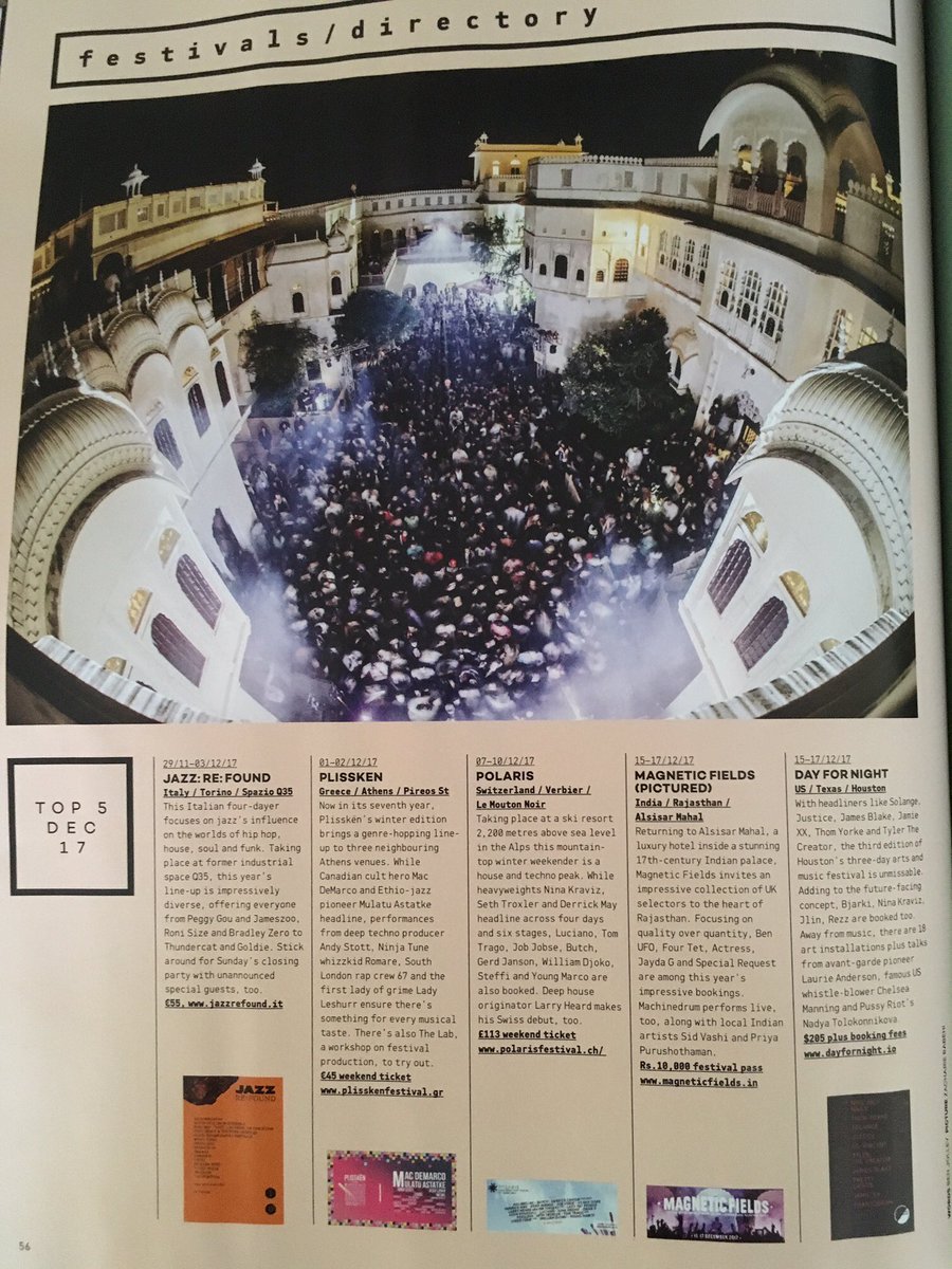 BenJolley1's tweet photo. . @Mixmag + my top 5 December festivals: @Jazzrefound @plisskenfest @magneticfields @dayfornightfest &amp; @polarisfestival which I'm going to!🙌 https://t.co/QCzSdOaM6m