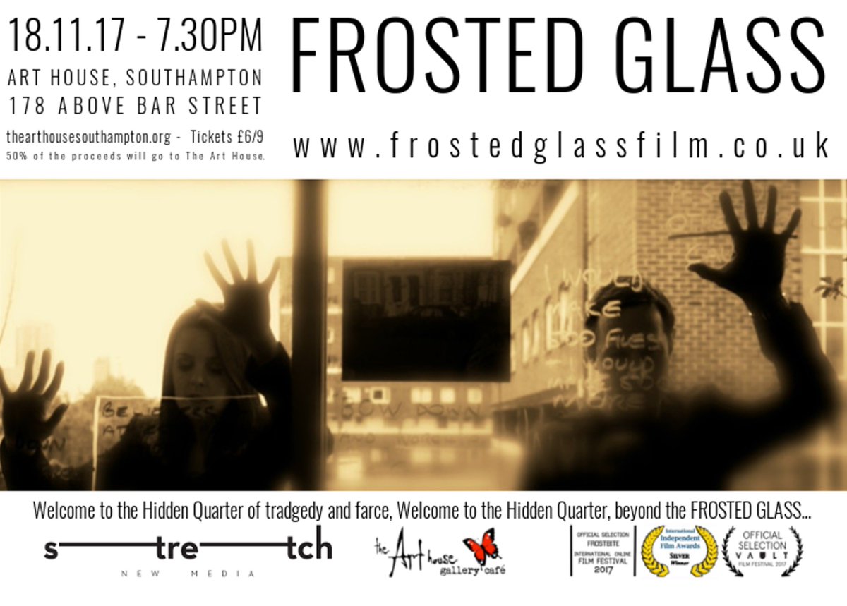 FrostedGlsFlm's tweet photo. 2 days to go! -  Award winning Asperger's Film coming to the Art House Southampton 18.11.17 -  https://t.co/epvpLPhPhp https://t.co/Ng6xN0FVqK
