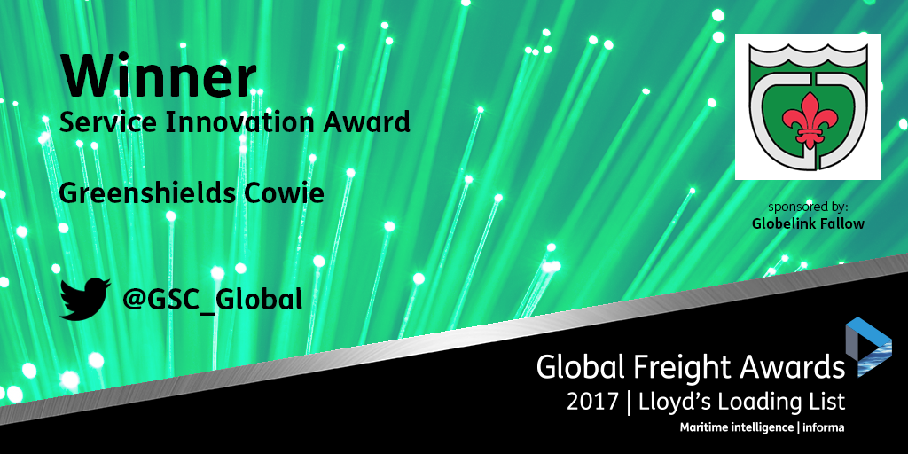 lloydsloading's tweet photo. Congratulations to the Service Innovation Award winners, @GSC_Global #GFA2017 https://t.co/WSVksLr0SF