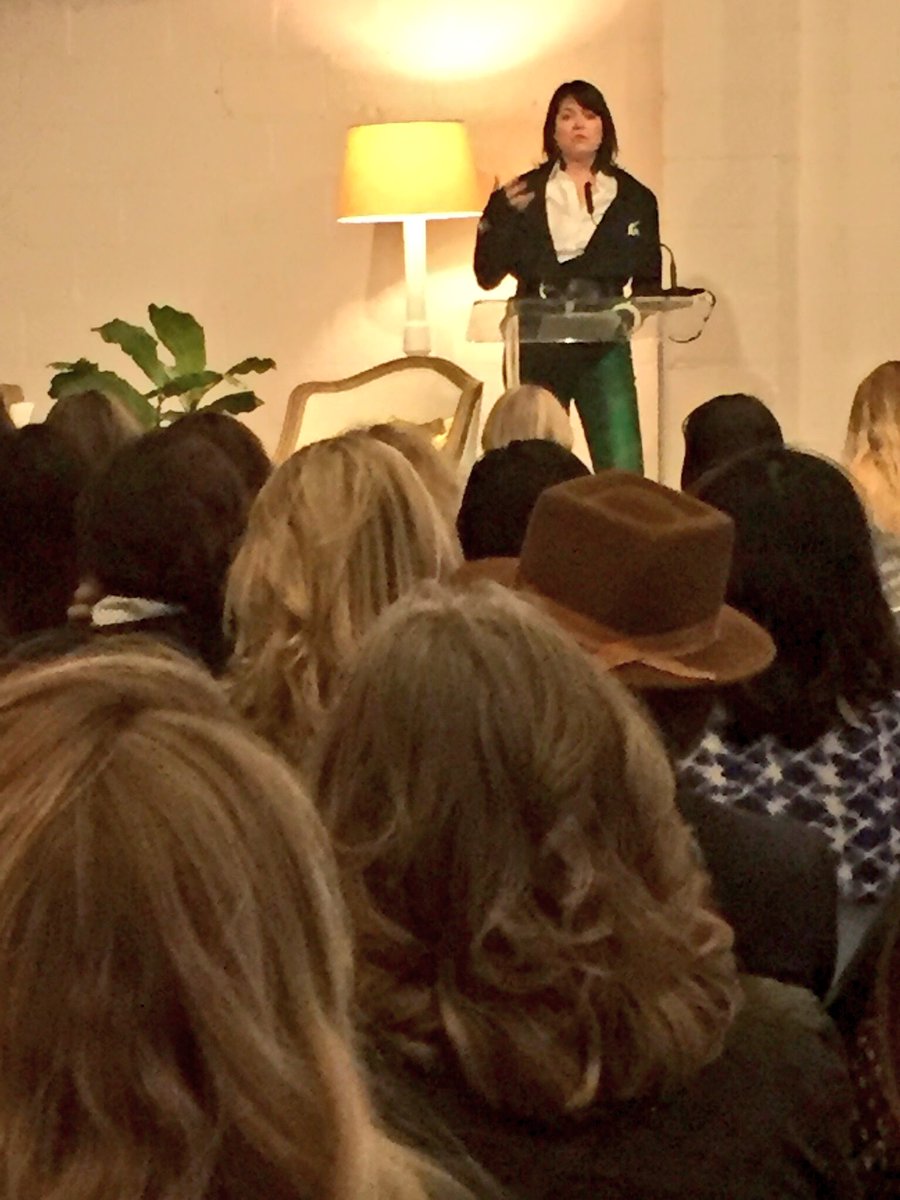 So proud to work with and learn from this amazing #womanleader talking about her #entrepreneurial journey. You rock @NinaOffBrand! #WEday #choosewomen <a href="/ninahale/">NH</a>