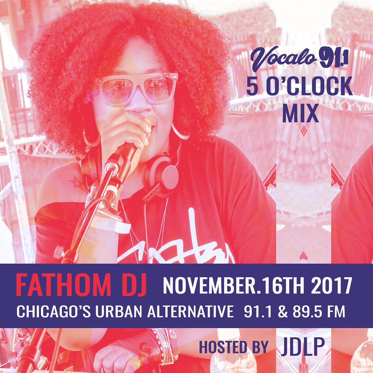 jessedelapena's tweet photo. @FathomDj is NEXT on Vocalo Radio 91.1 (5-6pm CST) streaming: https://t.co/KXYUOZIfXy hosted by JDLP #5pmMix #HipHop #Disco https://t.co/u4LXigu9yw