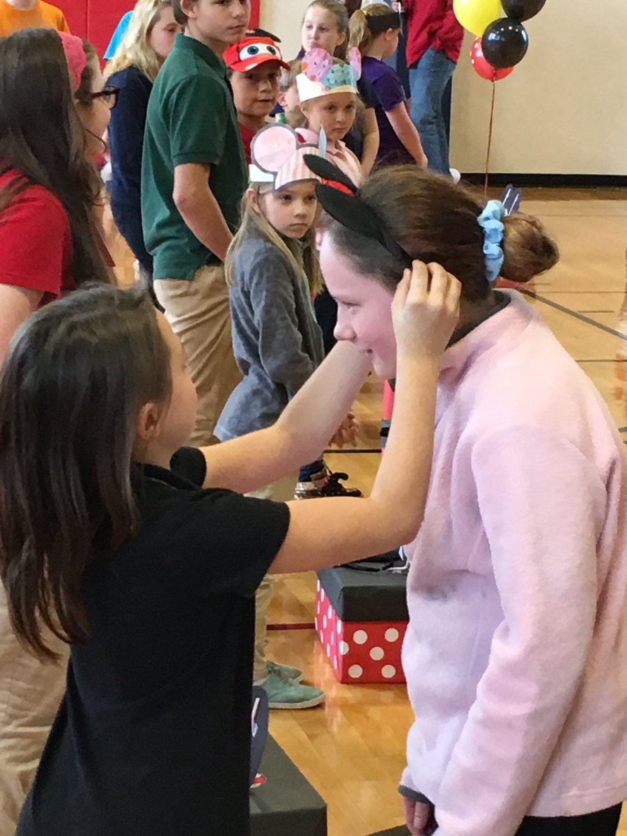 CopsKidsMagic's tweet photo. We had some Very happy kids, parents, and teachers today at Cedar Hall’s @WaltDisneyWorld reveal assembly! Sixteen more kids learned they will be going to Disney in January!! https://t.co/HYSmECkL1C