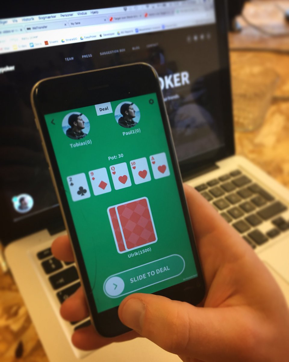 EasyPokr's tweet photo. Just added a new function. “Slide to deal“ will allow more social engagement between turns 🤙#easypoker #poker #IndieGame #indiegamedev #ComingSoon https://t.co/Bhi7WTiwhm