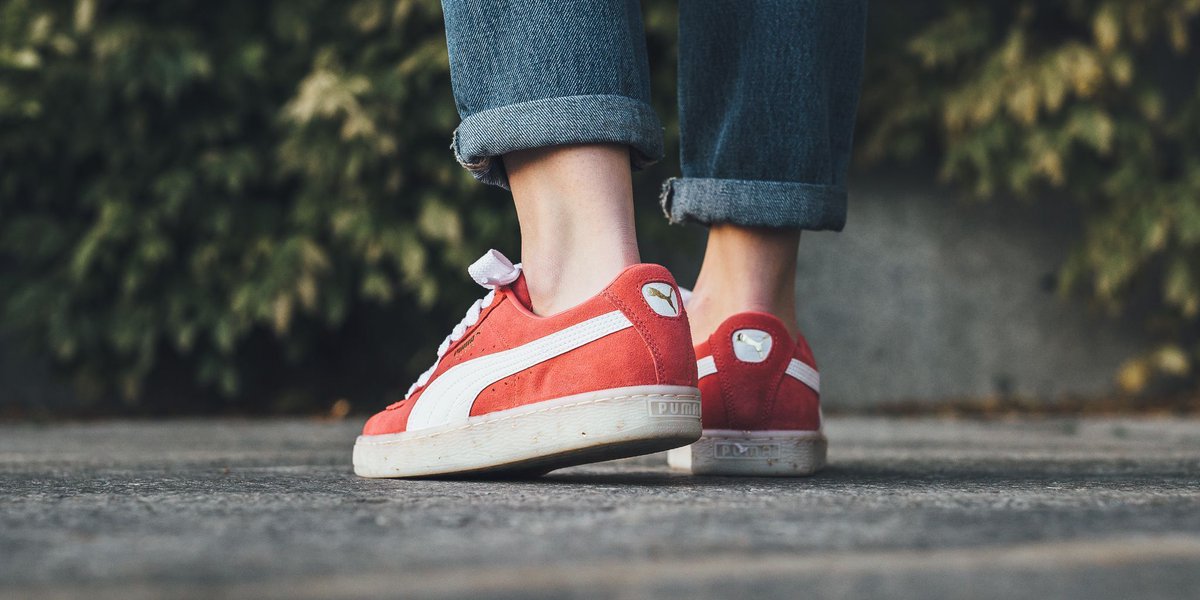puma suede coral