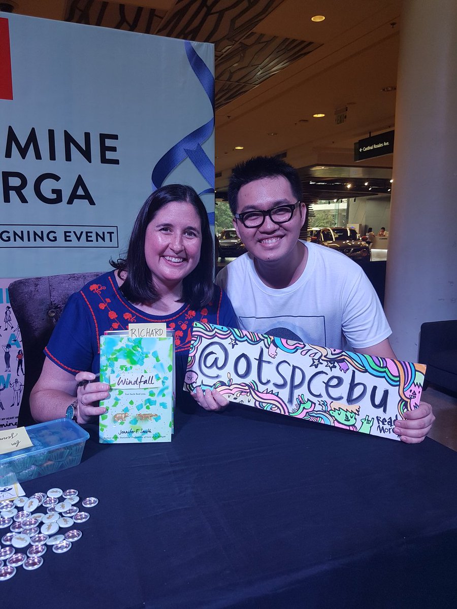 OTSPCebu's tweet photo. @jasminewarga @JenESmith  Miss you guys already! Please do come back soon~ 

@nbsalert Thanks for bringing them here~ You the real OG!

#JenAndJasInPH #otspcebu https://t.co/u4OmBdpxle
