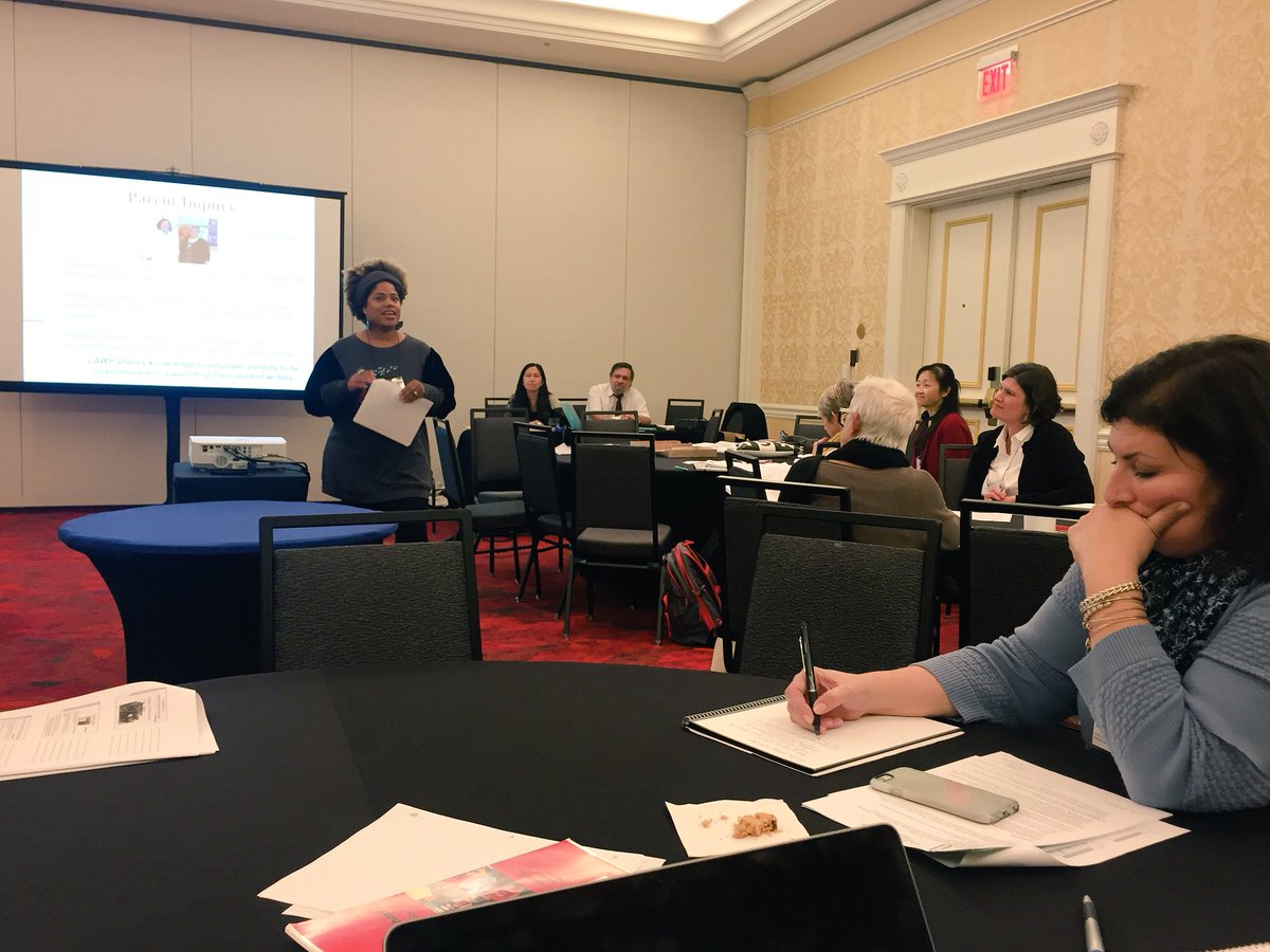 jelmarsh's tweet photo. .@CSULALAWP Team presents fantastic session on Family Writing Workshops at the 2017 @Writing Project Annual Meeting in St. Louis! #nwpam17 #lawp #nationalwritingproject #losangeleswritingproject @CCOECalStateLA https://t.co/tBwzDB82Mp