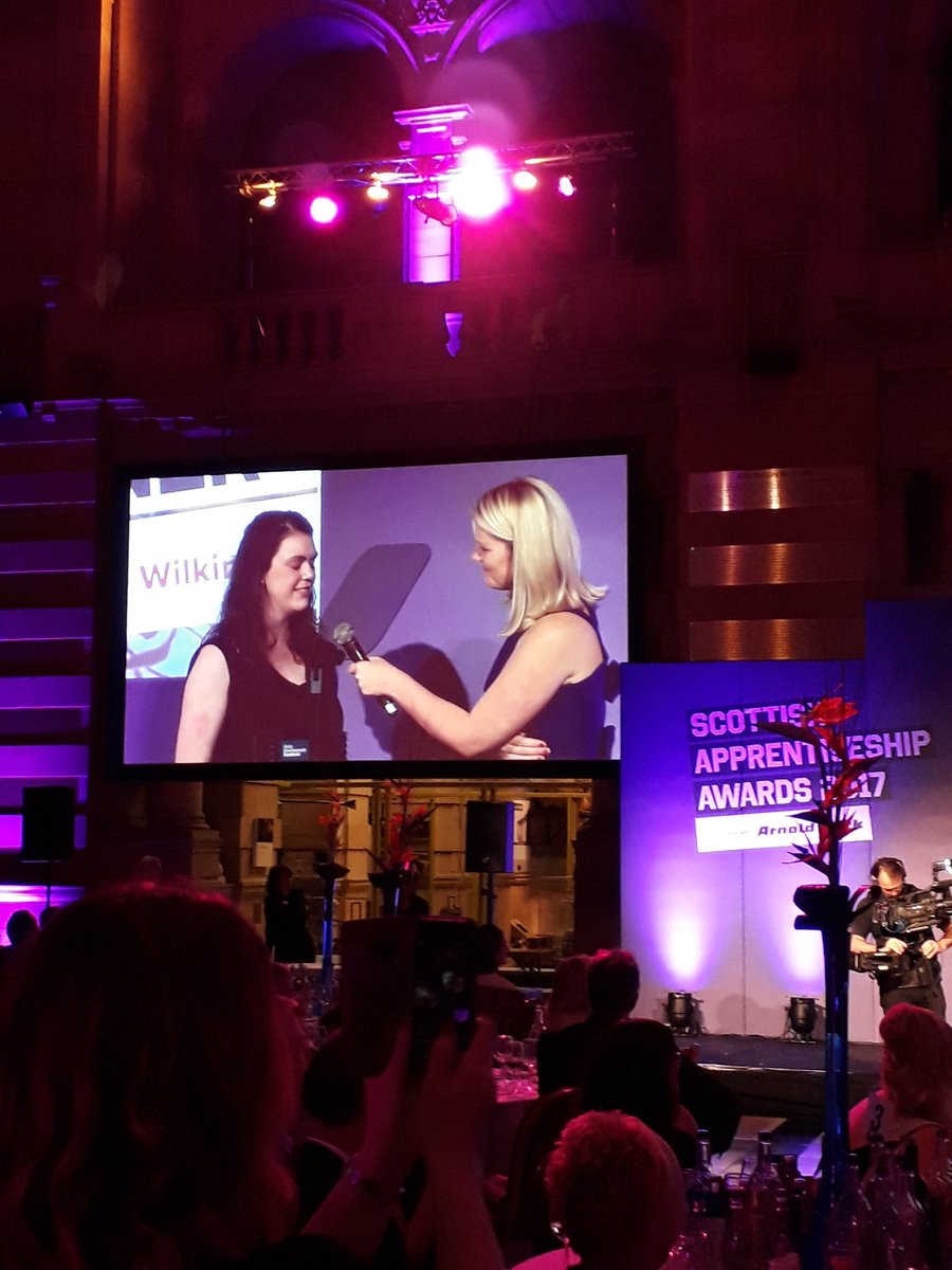 CITB_Scotland's tweet photo. WELL DONE ROSIE WILKINS! She's the #ScotAppAwards overall #apprentice of the year, and a great ambassador for apprenticeships https://t.co/e8rPL7Jjvl