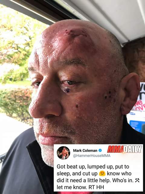 TrueMMAHOF's tweet image. @HammerHouseMMA  gets jumped. Completely unacceptable. #LOTC style. Show mark some LOTC LOVE. #legend