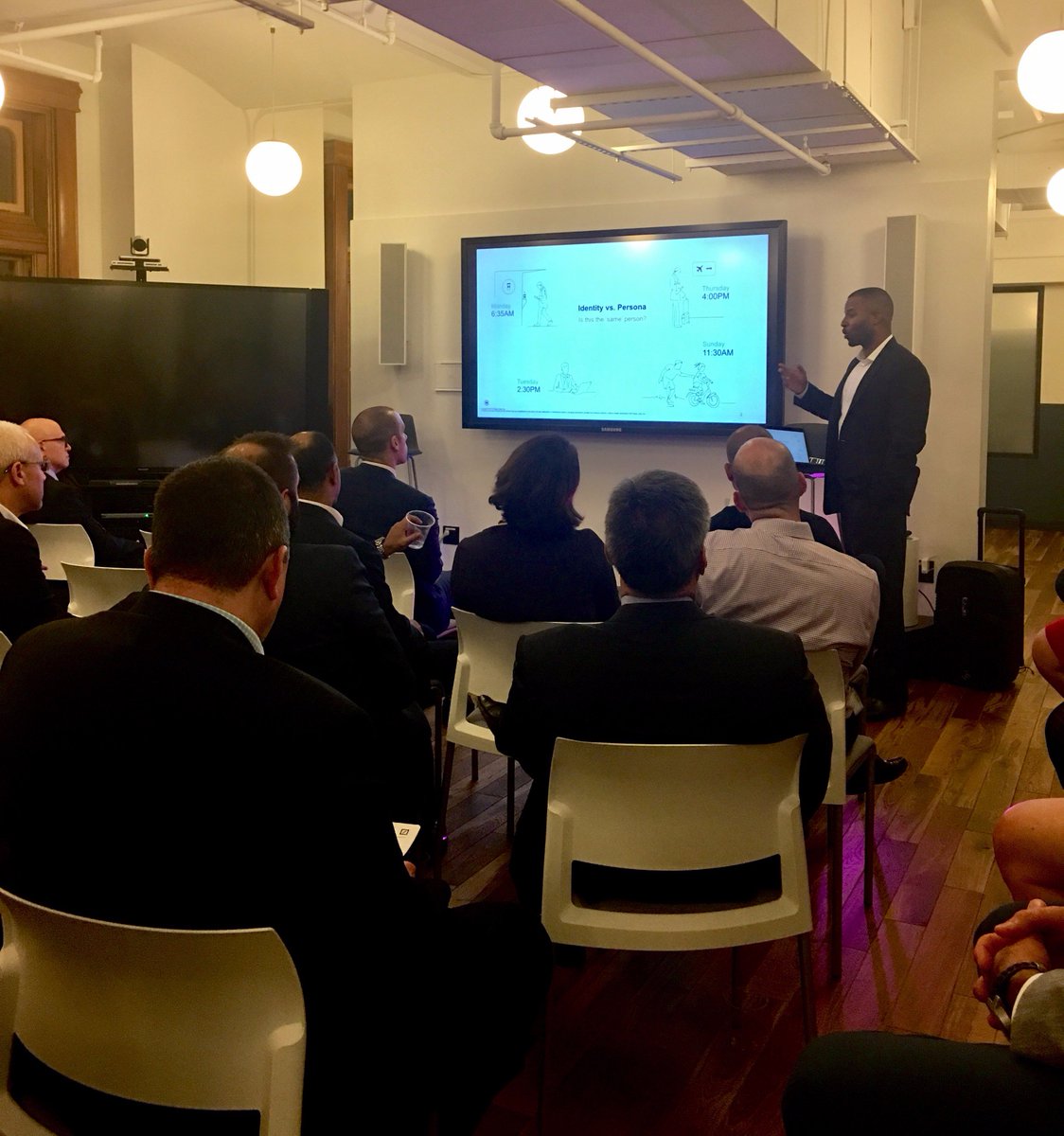 deep_labs's tweet photo. Say hi to our CEO and VP of Sales @DeepLabsHQ and chat about #personabased #intelligence @DeutscheBank #RegTechRoadshow Event https://t.co/QoB5aXoM0y