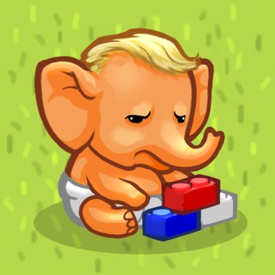 Purrresident's tweet photo. My friend, Donald Trunk @BigBarnWorld , does not want to be a freaking trophy. Please @realDonaldTrump , #SaveTheElephants #elephanttrophies #elephantsagainsttrump #elephants #donaldtrunk https://t.co/n9KojRCWlu
