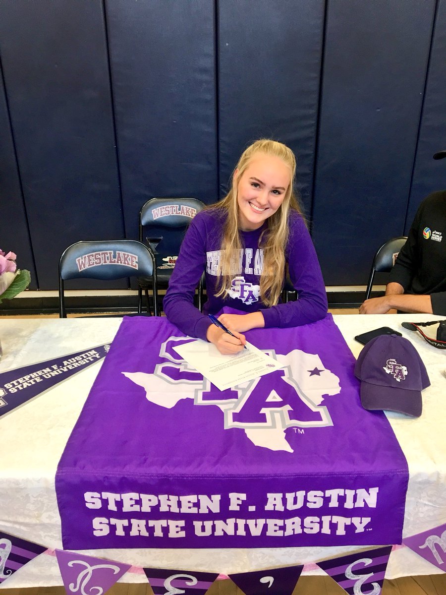 TAVVolleyball's tweet photo. Congrats to #TAV18Blue athlete @neenaperdue on signing with @SFA_Volleyball! #GoTAV https://t.co/ikBvTbRcSR