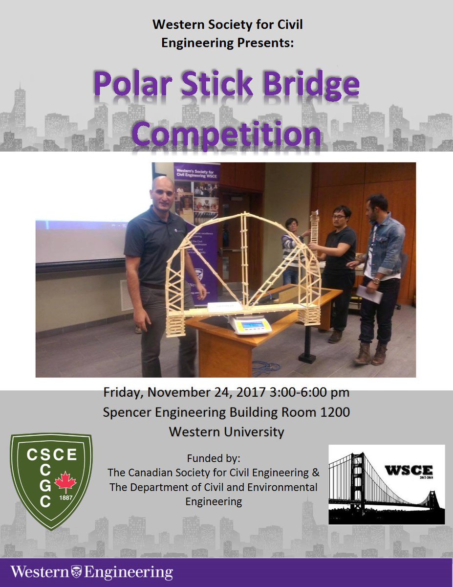 CSCEWestern's tweet image. The WSCE will be hosting our annual Polar Stick Competition on November 24th.