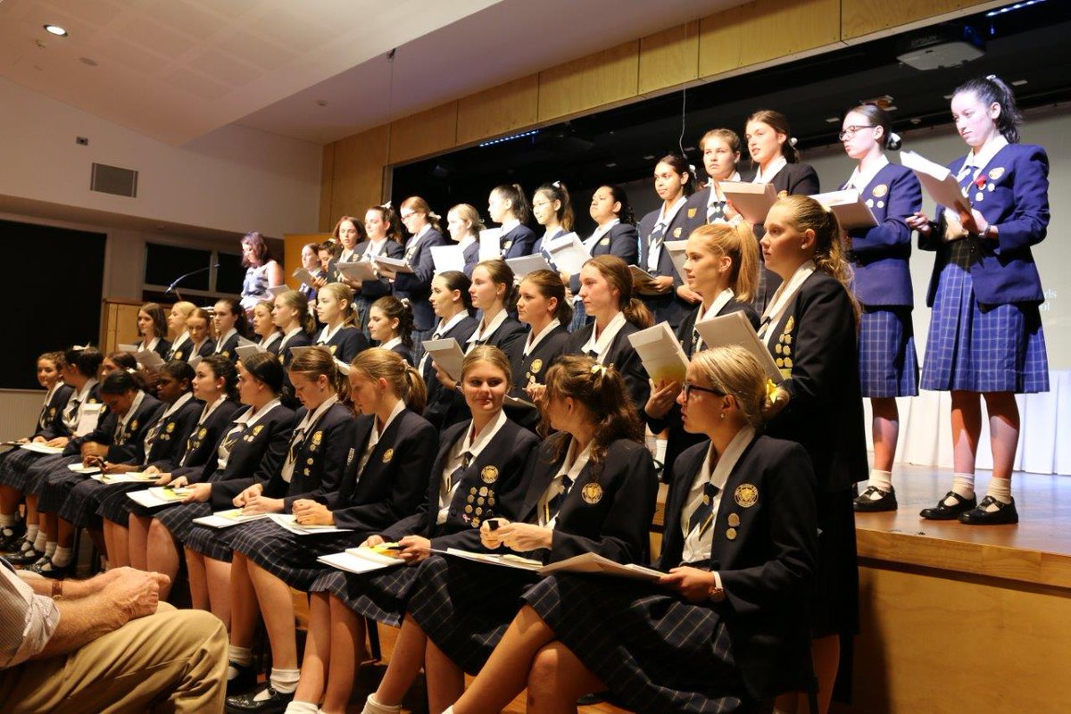 RGirlsGrammar's tweet photo. The Year 12 Graduation ceremony last night was an emotional culmination to Girls Grammar life for our Year 12 girls. Parents, dignitaries, current and past staff were there to celebrate this momentous occasion and give advice to our seniors. #rggs4lyf  #rggsoldgirls https://t.co/DC8ZoBFNeB