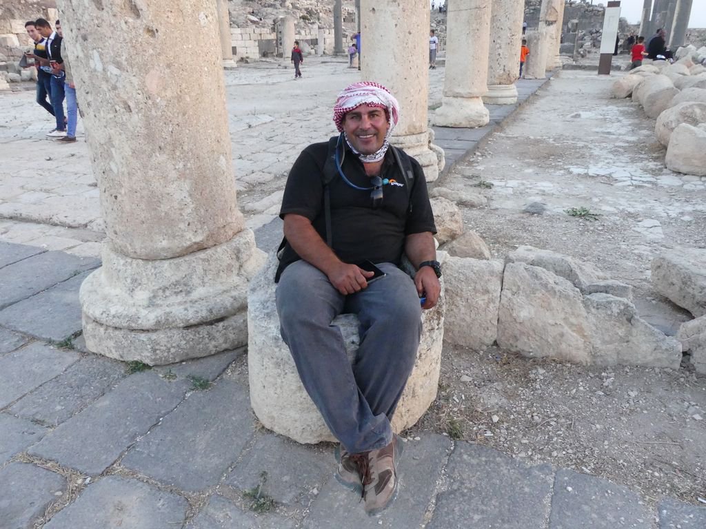 Imagine having lived in one of the Decapolis cities along the Roman frontier. Ahmad Alomari doesn't have to imagine. He grew up in Gadara in the actual buildings that today are part of the ancient city and its ruins. Must visit. Hire a guide. #UmmQuais <a href="/VisitJordan_NA/">My Jordan Journey</a> <a href="/IFWTWA/">IFWTWA</a>