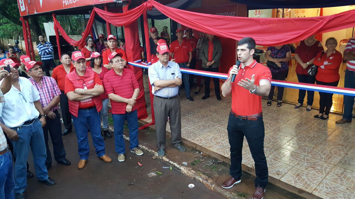 Wiensdiputado's tweet photo. Esta tarde en la inauguración el PC en la Ciudad de Minga Guazú. @gonzalezv2018 @MaritoAbdo @davidbaez #Lista3S https://t.co/F0JpqqQtaO