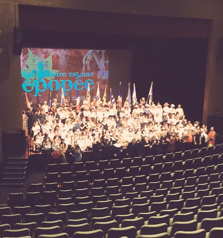 C’est une #fierté #FrancoOntarienne bien célébrée ici avec le spectacle #TonHistoireEstUneEpopee Bravo à tous les élèves pour votre beau travail! <a href="/ESPDeLaSalle/">ESP De La Salle</a>