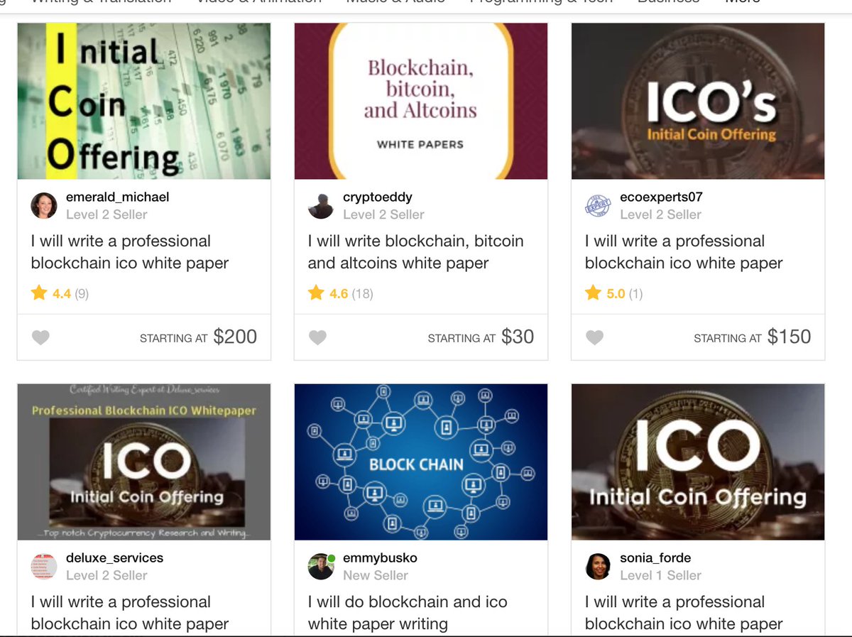 eiaine's tweet image. whoa... you can get an ICO whitepaper written on fiverr. h/t @getongab