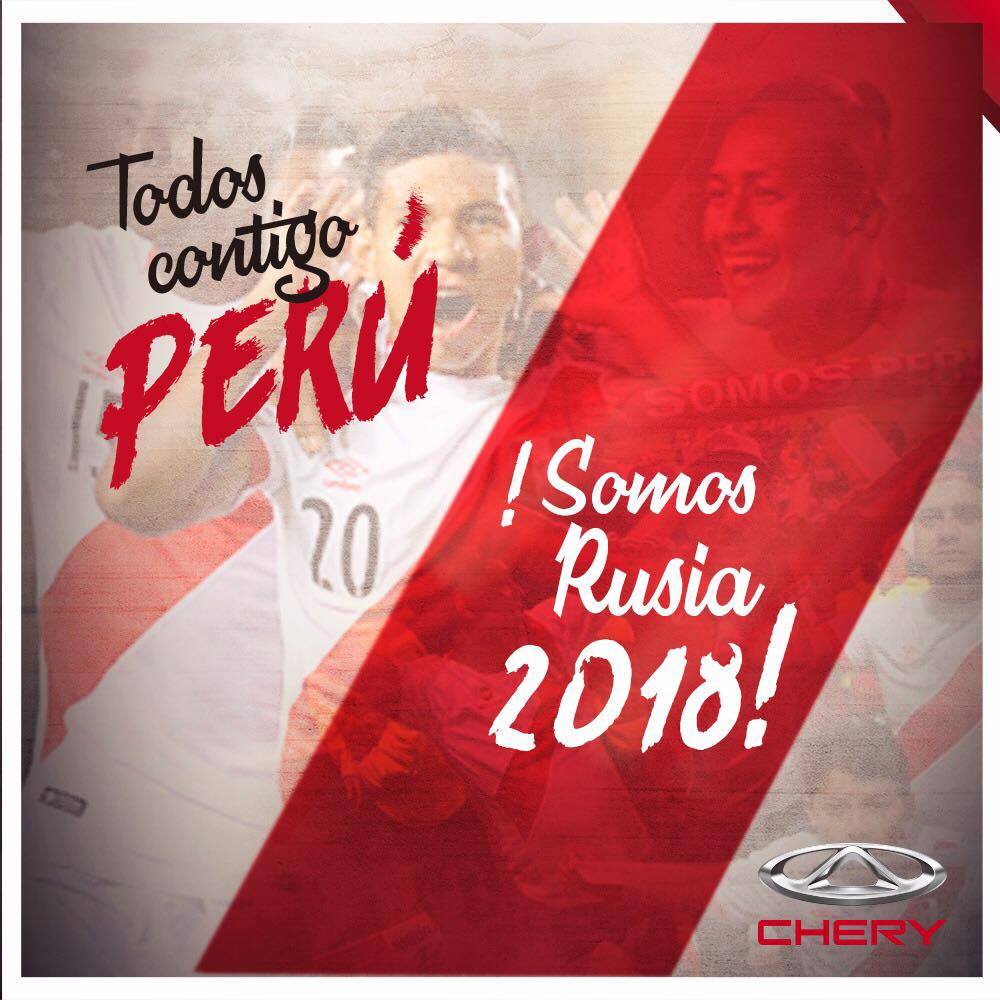 CheryPeru's tweet photo. Contigo en todo momento 😉🇵🇪👏
¡Arriba Perú! Lo logramos muchachos
¡Nos vamos al mundial! 🙌 https://t.co/NOfYPcxbOf