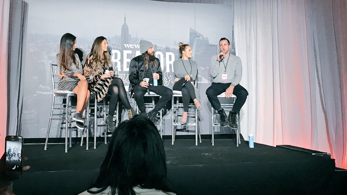 We ❤️ talking &amp; hearing all things #tech &amp; #startingbusiness in #NYC at the <a href="/WeWork/">WeWork</a> #CreatorAwards