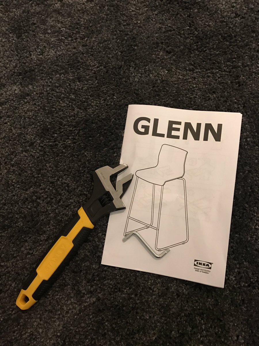 Making myself useful today and assembling a couple <a href="/IKEAUSA/">IKEA USA</a> Glenns today for <a href="/WKarlsson71/">William Karlsson</a> #rookie #pigeon