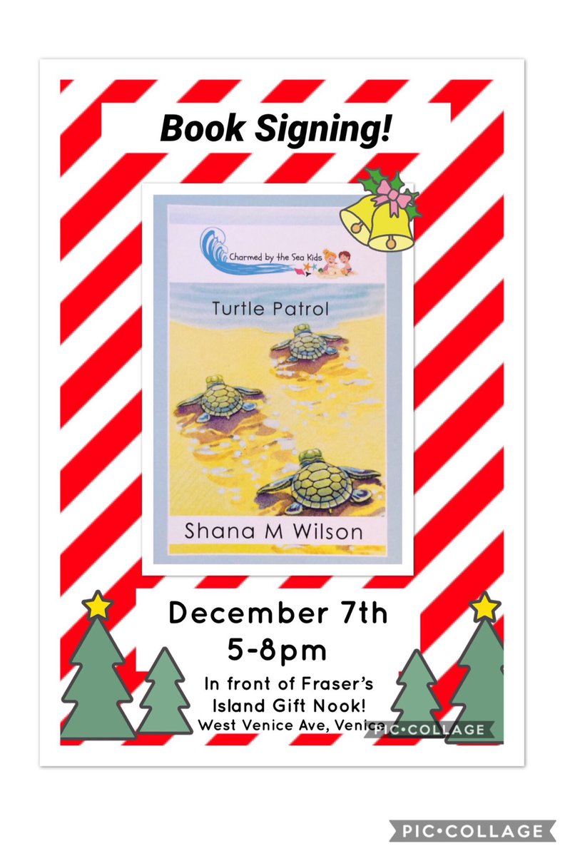 Book Signing 12/7 5-8pm In front of Fraser’s Island Gift Nook, Venice! #ChristmasIsComing #localauthor #venicefl