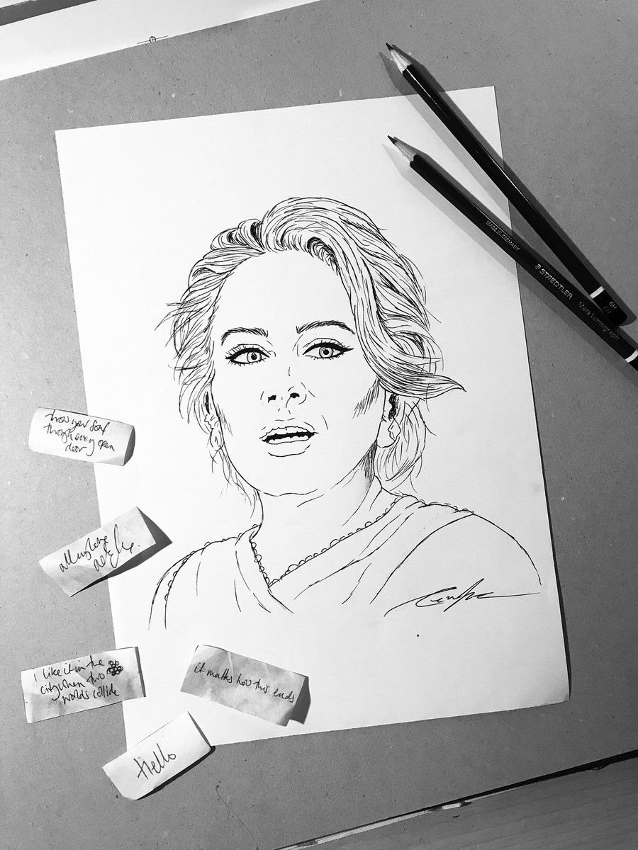 Katja_art_'s tweet photo. Adele Sketch #weloveyouadele #adele #laurie #blue #Adkins #25 #21 #19 #hello #drawing #portrait #adeledrawing #daydreamer #adele25 #adelelivetour2016 #queen #loveher #adeleart #fanart https://t.co/ry2pn7lc9I