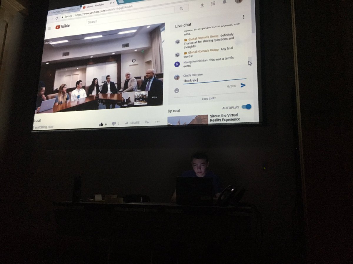 Connected today with Armenia, Jordan and Los Angeles to discuss the Armenian Genocide in Siroun