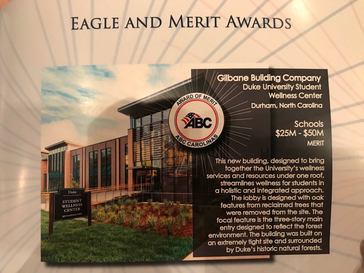 #GilbaneProud to be a #ABCEIC17 Merit Award Recipient! @ABCofCarolinas