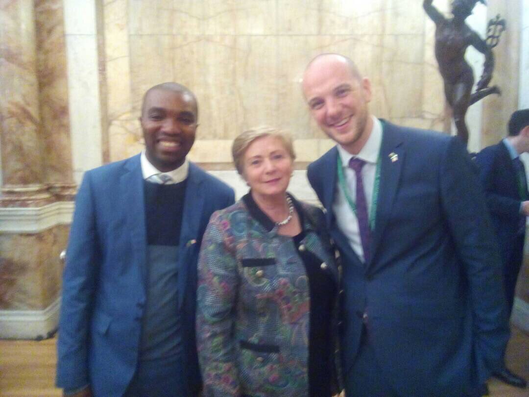 @IrelandinZambia meet with @simoncoveney and @FitzgeraldFrncs at #TeamIreland conference #deliveringforireland