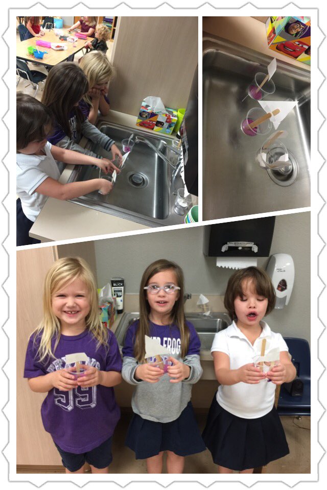 ash_douglass's tweet photo. Designing and testing their Mayflower replicas! Will your ship float or sink on the dangerous journey?? @striblingstars #WeAreStribling https://t.co/syth6thxkj