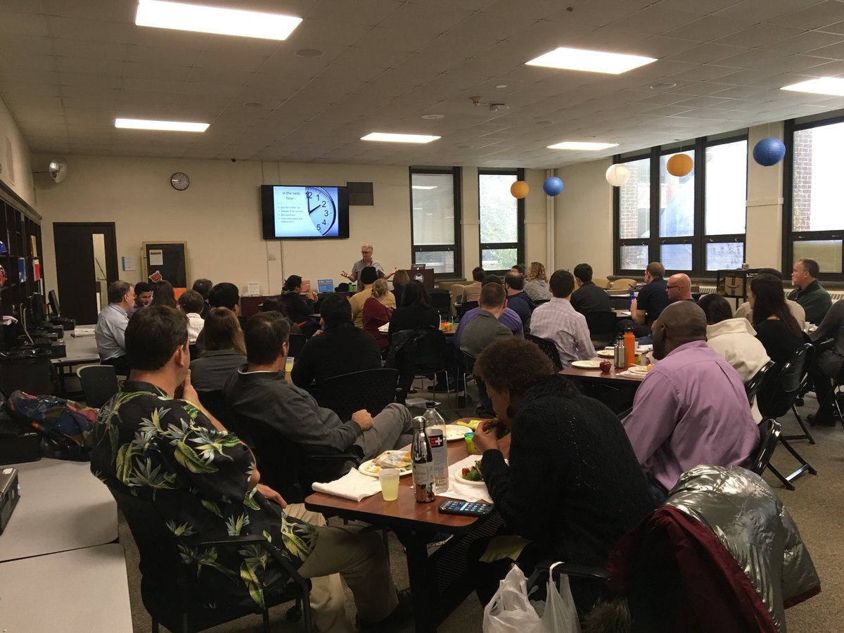 ETHSMathematics's tweet photo. Cathy Williams, Co-Founder and Executive Director of youcubed, working with the ETHS Math, CTE and Special Ed departments. What an amazing day! https://t.co/boeTrDmGHG