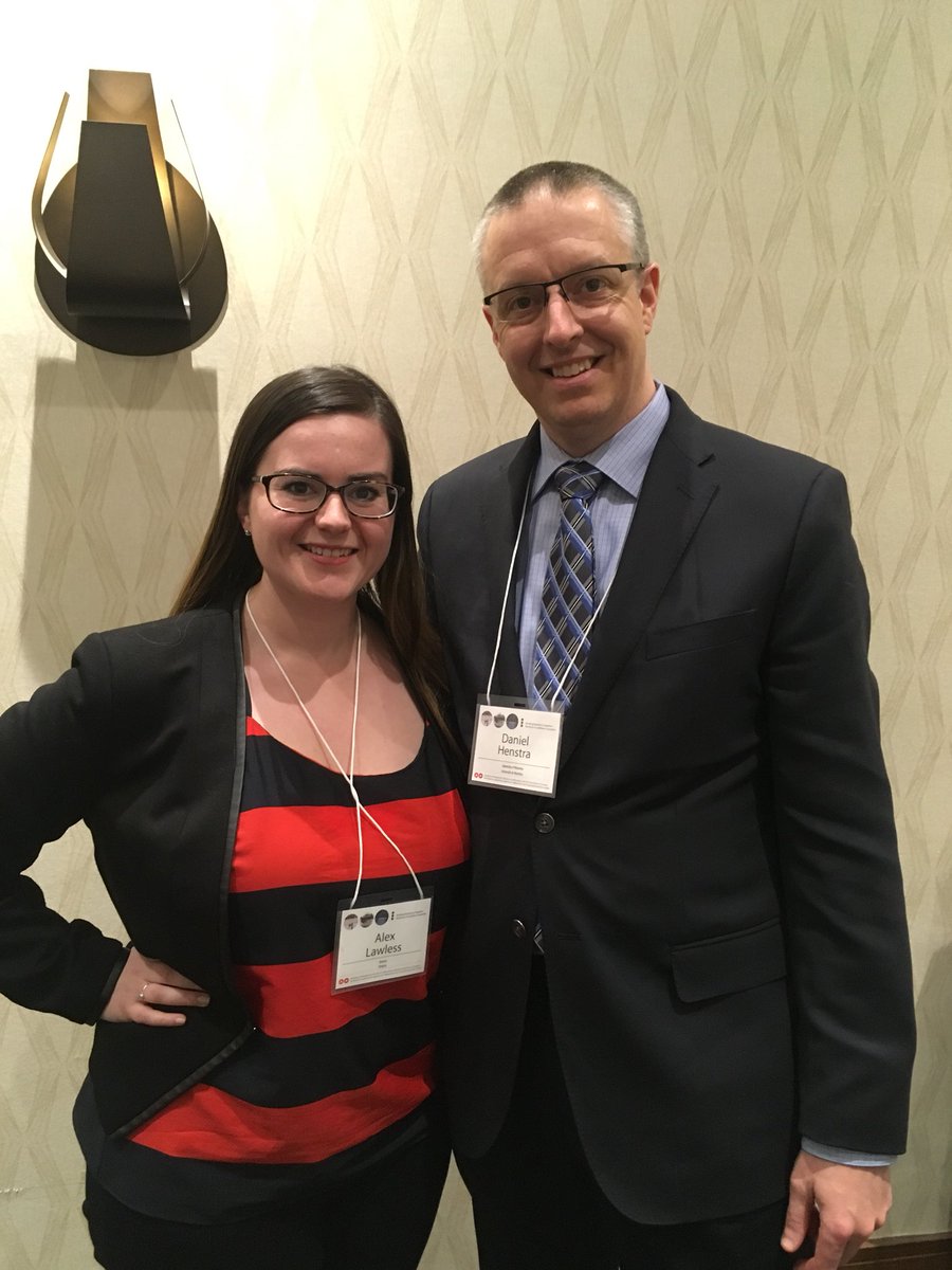 AlexCarolynL's tweet photo. I️ was beyond excited to meet my favourite EM + local gov academic Daniel Henstra at the #FloodRisk roundtable in Regina today! #EMnerd https://t.co/4n2f36XDjB