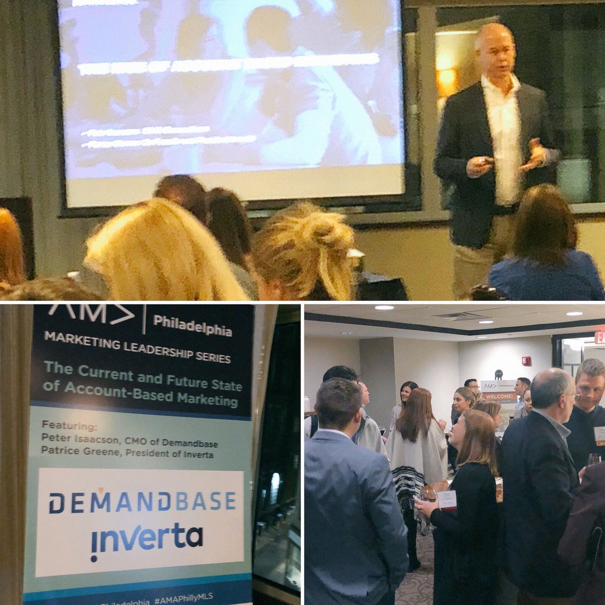 DebraLMichael's tweet photo. Ready to learn about Account-Based Marketing with @AMAPhiladelphia and @Demandbase. #AMAPhillyMLS https://t.co/5XRekRvPnK