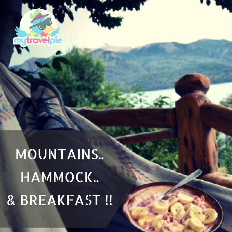 MyTravelPie's tweet photo. Enjoy a #norush #Breakfast overlooking green valleys while lazing on a hammock! 
Gorgeous #OffbeatStays are awaiting you! https://t.co/2Z8qQzAvHE