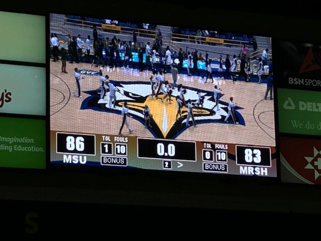 MSU_President's tweet photo. Great win tonight for our men's basketball team over Marshall! https://t.co/T158ZBxw2Z