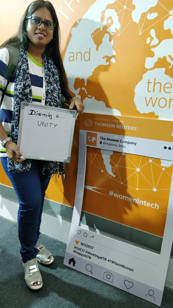AmudhaKamalakan's tweet photo. #GHC17 #Workingat TR #TRTechWomen #HappyAtTR https://t.co/AclojqYGiR