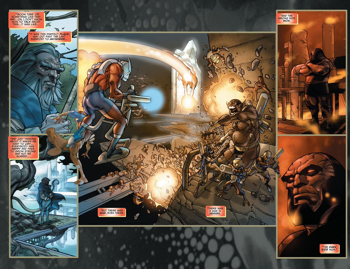 There was a 2nd War in Heaven &amp; EVIL WON @NewGodsDarkseid &amp; his demon minions <a href="/Desaad_/">Desaad of Apokolips, Darkseid's Chief Scientist</a> <a href="/Kalibak_/">Kalibak the Cruel,Brother of Orion,Son of Darkseid</a> <a href="/GrannyGoodness_/">Granny Goodness, Director, Home For Orphaned Youth</a> <a href="/GGordonGodfrey_/">Glorious / G Gordon Godfrey Darkseid False Prophet</a> <a href="/SteppenwolfvJLA/">Steppenwolf, General, Apokolips Grand Demon Army</a> <a href="/Kanto_NewGods/">Kanto Ωf Apokolips,New Gods' Demon Master Assassin</a> <a href="/VirmanVundabar/">Dr. Virman Vundabar, Granny Goodness' Lieutenant</a> <a href="/FemaleFuries_/">Darkseid's Furies</a> <a href="/Lashina__/">Lashina FemaleFuries</a> <a href="/Parademons_/">Darkseid's Parademons CΩmeth</a> <a href="/DoctorBedlam_/">Doctor Bedlam, A Being of Pure Mind & abject Evil</a> @YugaKhan_ <a href="/Heggra/">Darkseid's Mother, Queen Heggra the Vile</a> win but die &amp; possess human