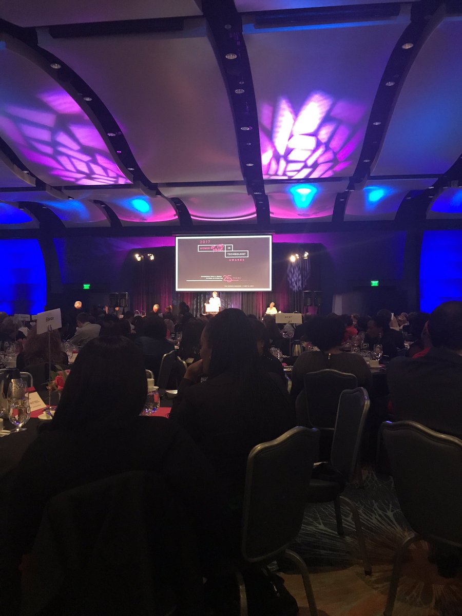 AlwaysAshby's tweet photo. So grateful to be at #WITAwards2017 with my coworkers celebrating women in technology https://t.co/Nr5QWbx3Go